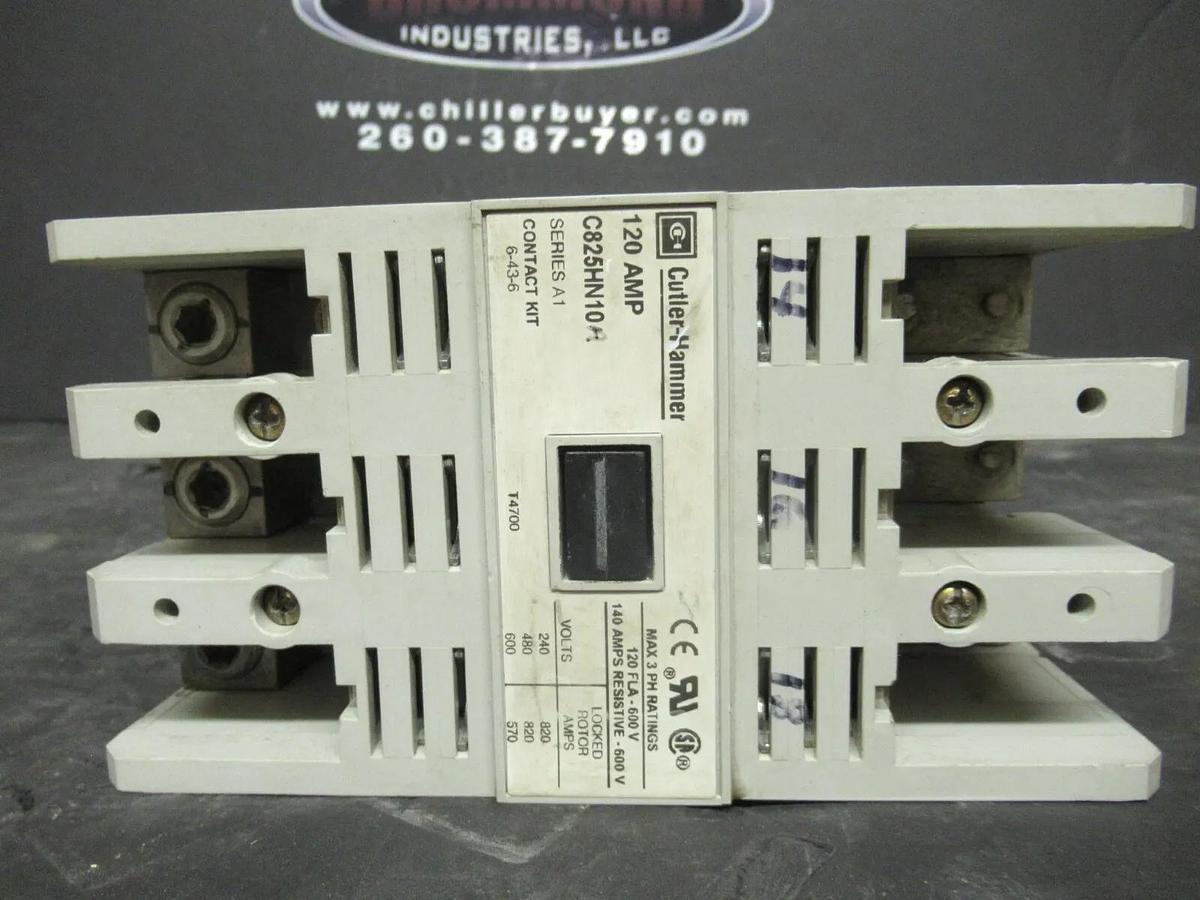 Used 120 AMP CUTLER HAMMER CONTACTOR C825HN10 SER. A1 COIL: 120 VAC **WARRANTY**