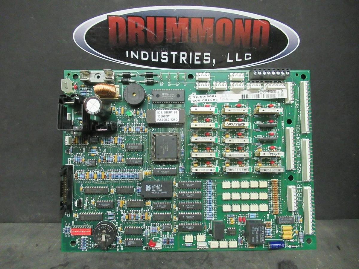 Used LIEBERT 98 135620P1 R2.000.9 72FD MICROCONTROLLER CONTROL BOARD 4D14572P6