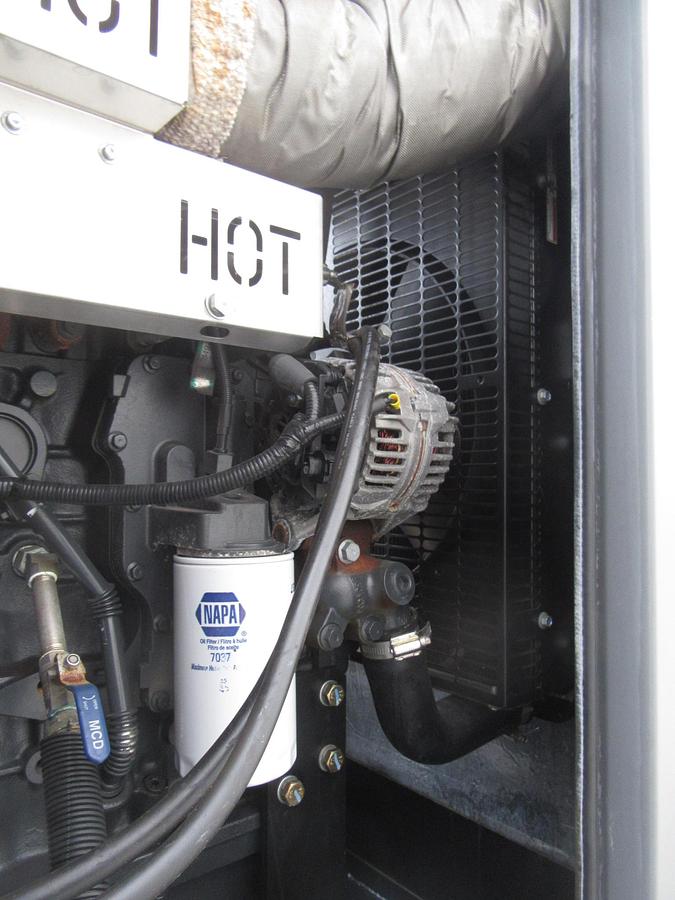 Used 48 KW DIESEL GENERATOR GENERAC 120/240 V FPT 366 HRS SOUND ENCLOSED VIDEO 50 KW