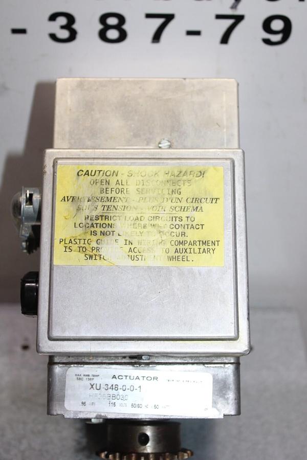 Used BARBER COLMAN ACTUATOR XU-348-0-0-1 HF26BB030 0.95 AMP 115 VOLT 50 WATT
