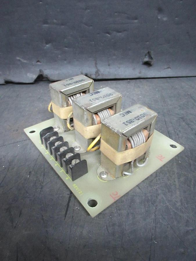 Used WESTINGHOUSE CIRCUIT BOARD 9032-211AC 0061-608 REV. 1 W/ 9010-351 TRANSFORMERS