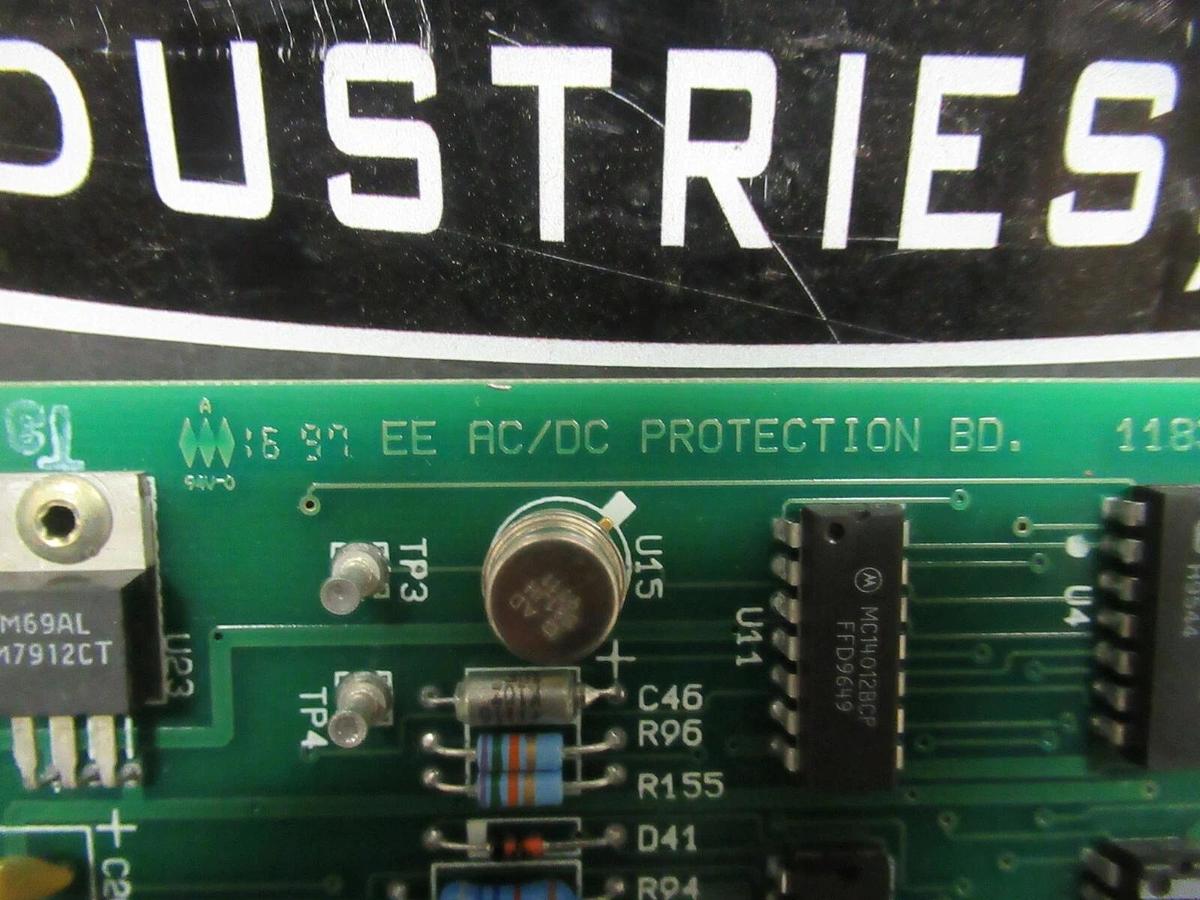 Used EXIDE 101072976 REV A2 EE AC/DC PROTECTION CIRCUIT BOARD CARD 118302770 REV A