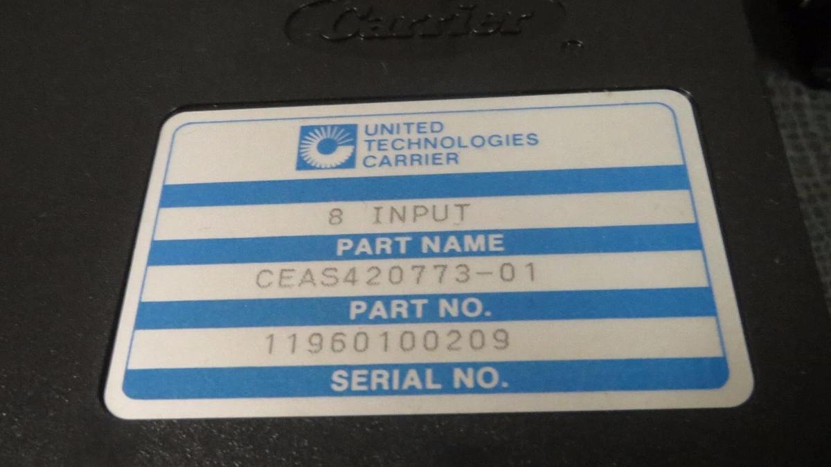 Used CARRIER UNITED TECHNOLOGIES 8 INPUT MODULE MODEL: CEAS420773-01