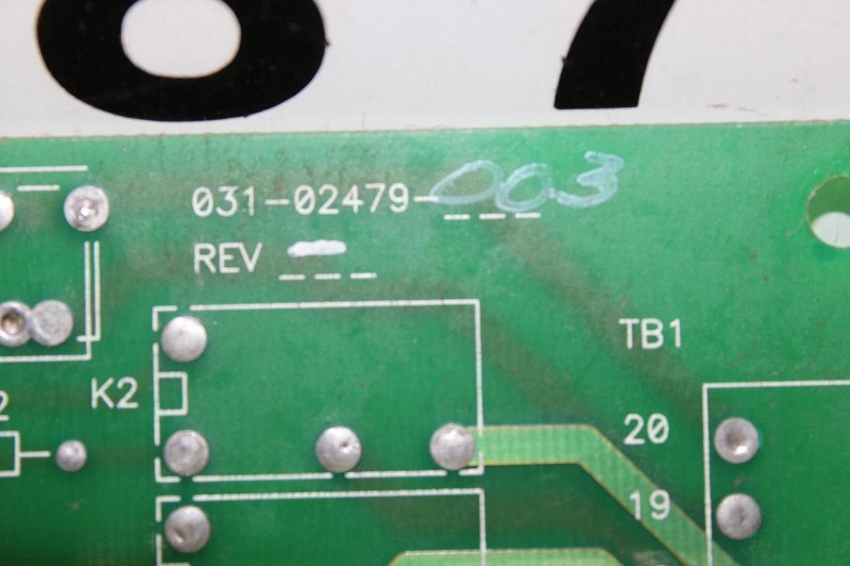 Used YORK CHILLER RELAY CONTROL CIRCUIT BOARD 031-02479-003 *WARRANTY*