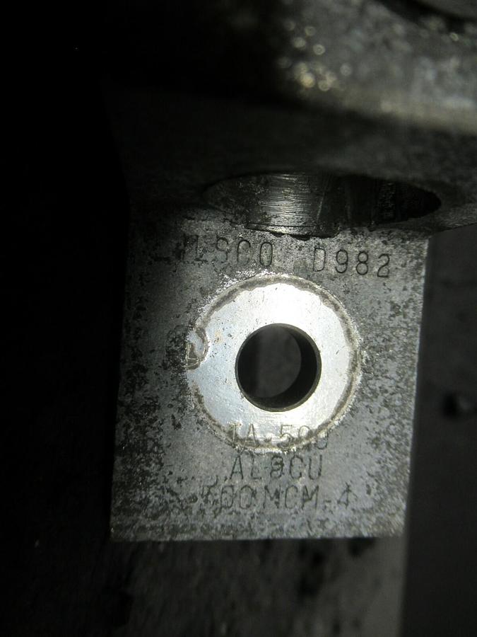 Used (3) QTY ILSCO TA-500 1 (SINGLE) BARREL MECHANICAL CONNECTOR LUG TAP 500 MCM - 4