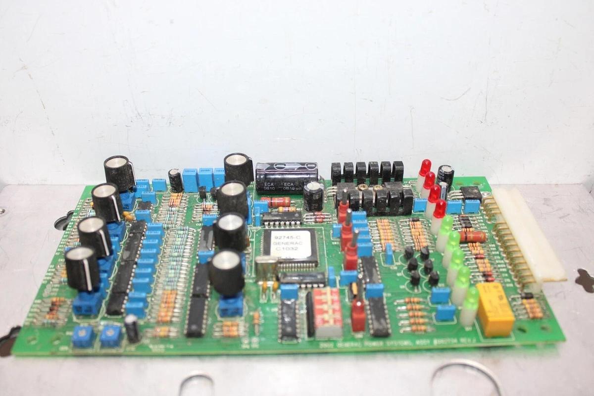 Used GENERAC POWER SYSTEMS CIRCUIT BOARD 092734 REV. J 92745-C **WARRANTY**