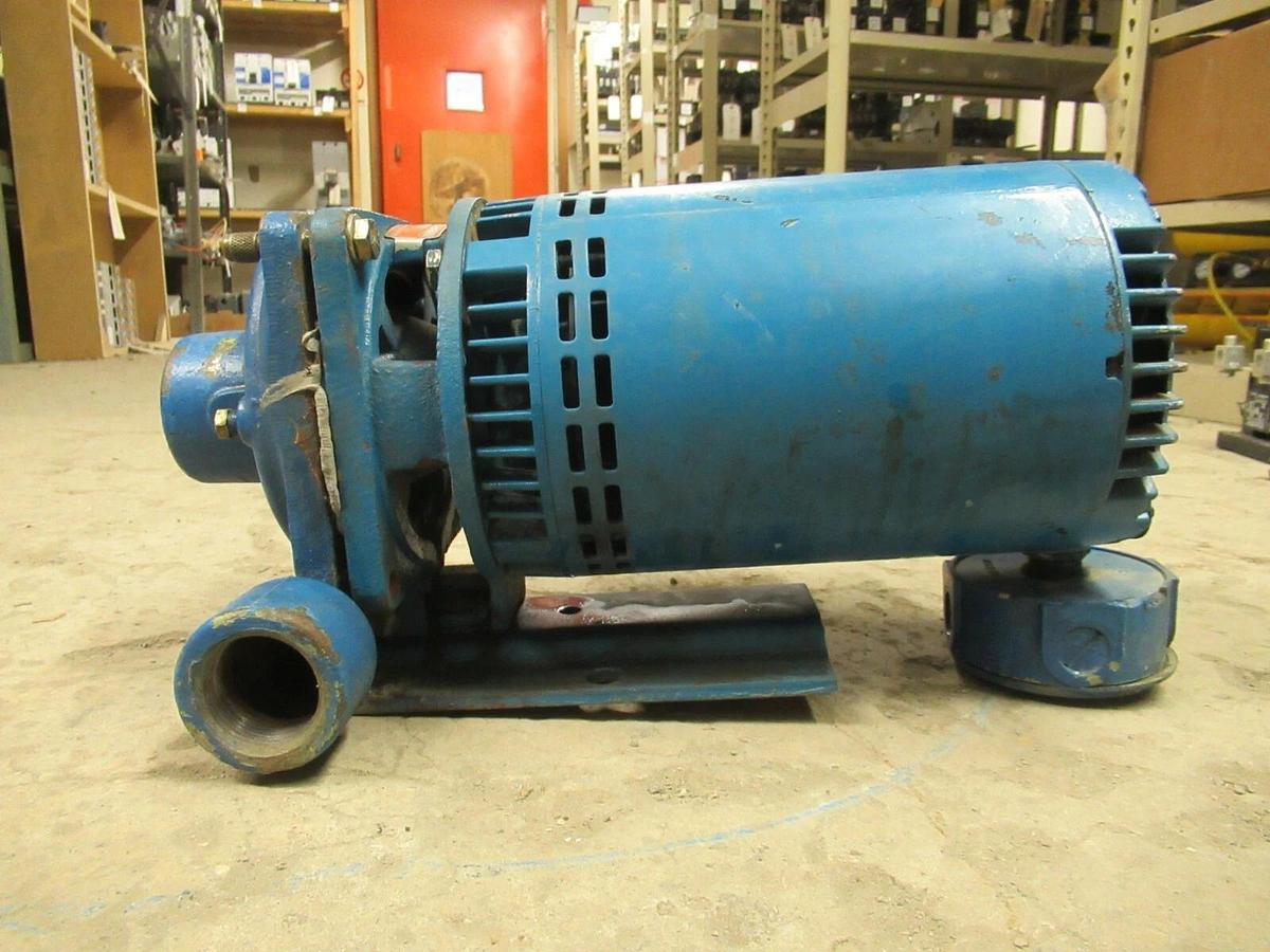 Used BURKS CIRCULATION PUMP 15G5 15G5-1-1/4 1.5 HP 115/208-230 VOLTS 3450 RPM 09675