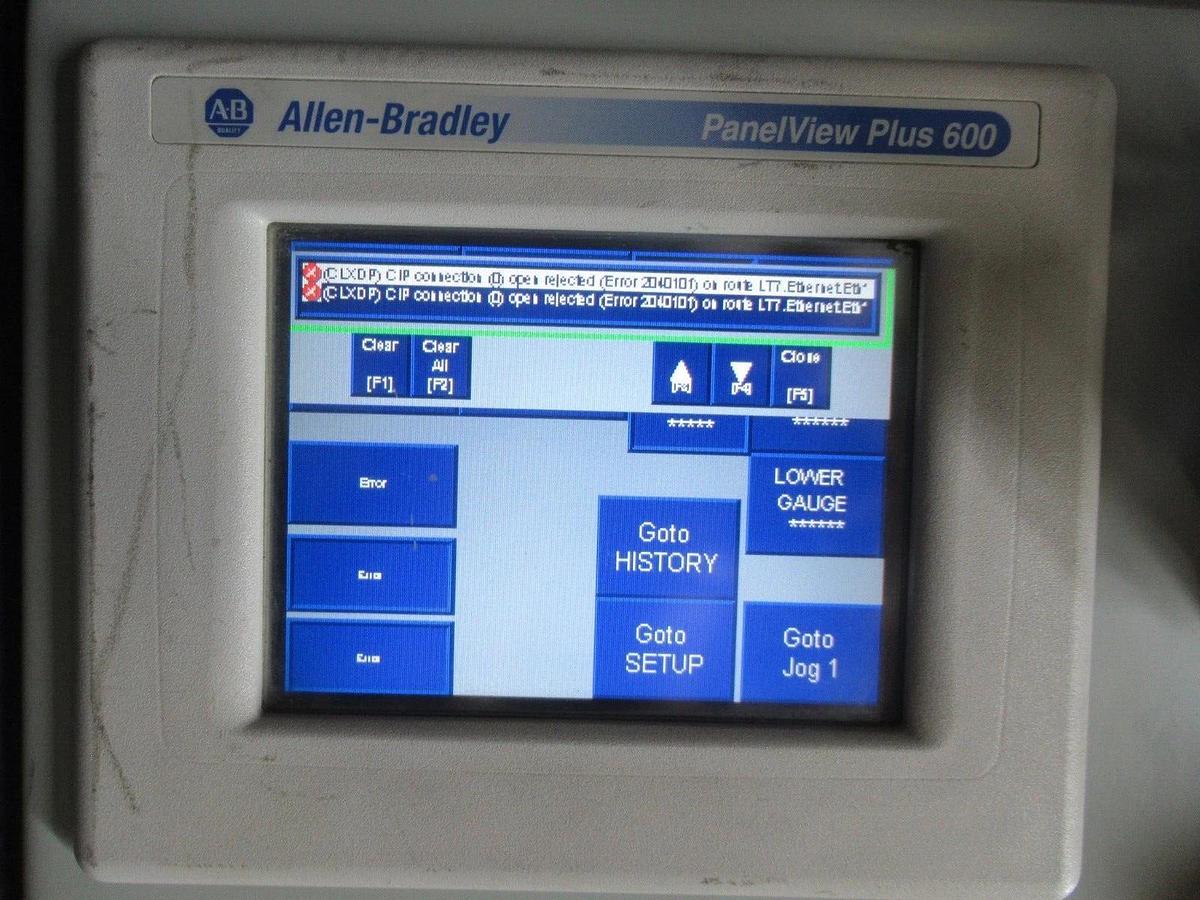 Used ALLEN-BRADLEY PANELVIEW-PLUS-600 2711P-T6C20D SER. B REV. A *ENCLOSURE*