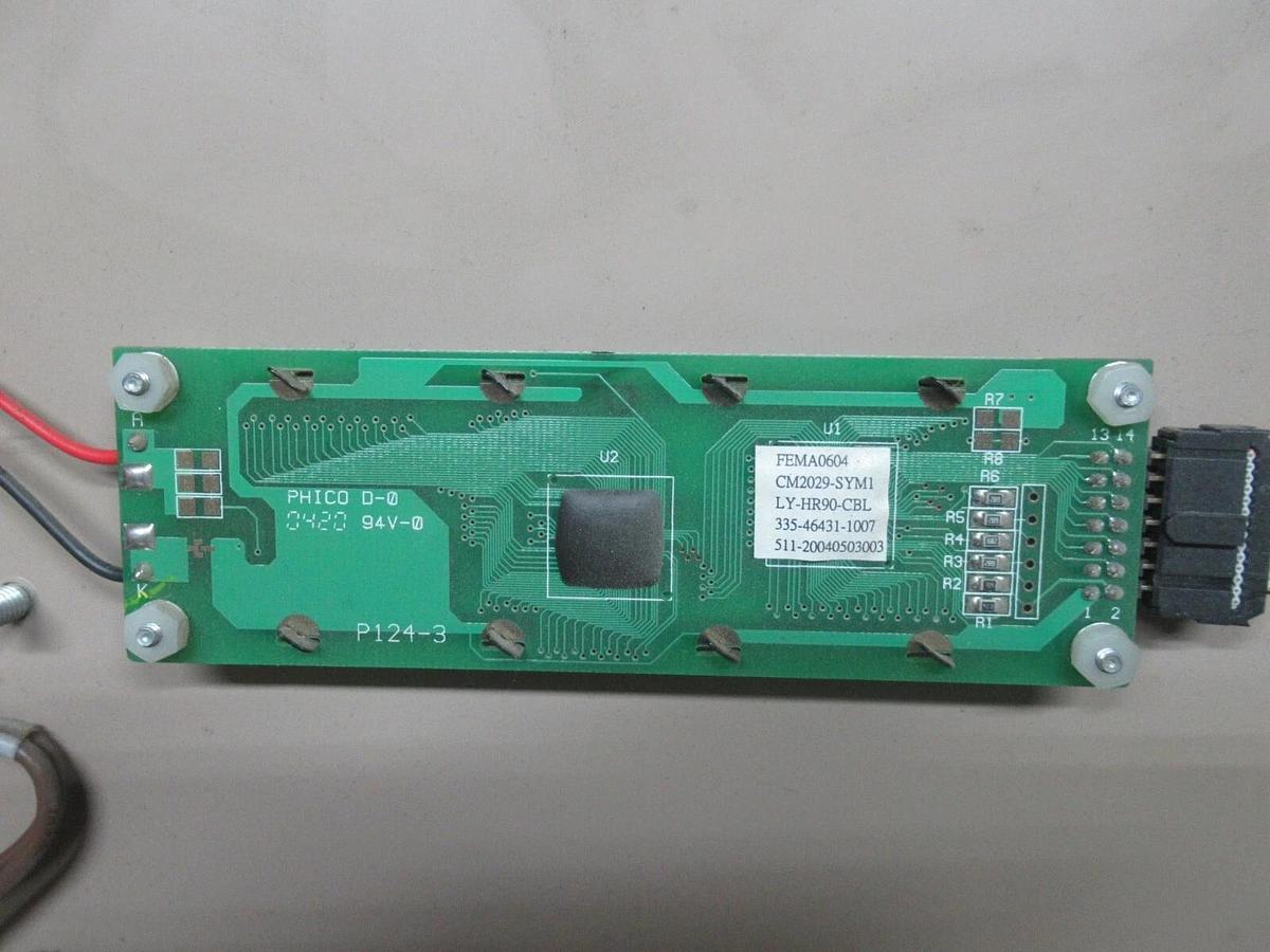 Used YORK MILLENIUM SCREW CHILLER DISPLAY PANEL 031-00814C REV. I 371-02563-101