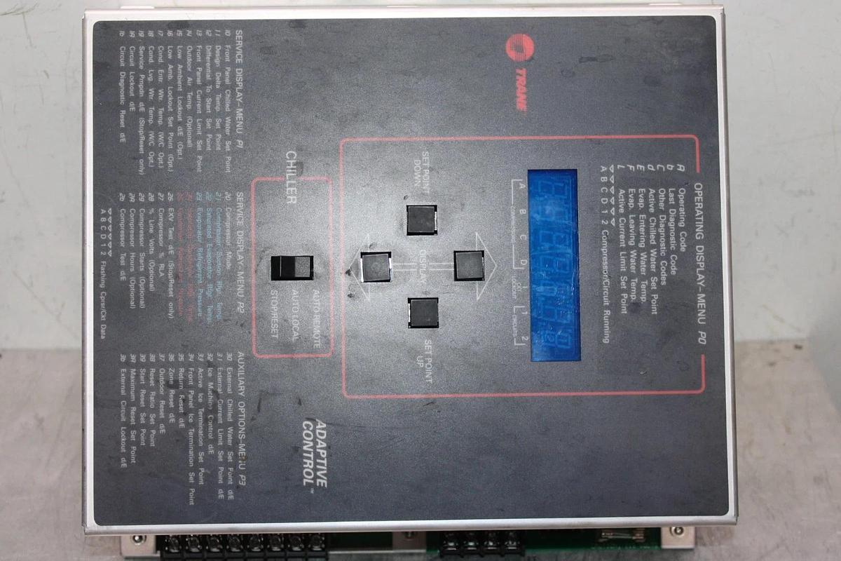 Used TRANE ADAPTIVE CONTROL MODULE X13650362-06 REV. K SOFTWARE: 6200-0010-09