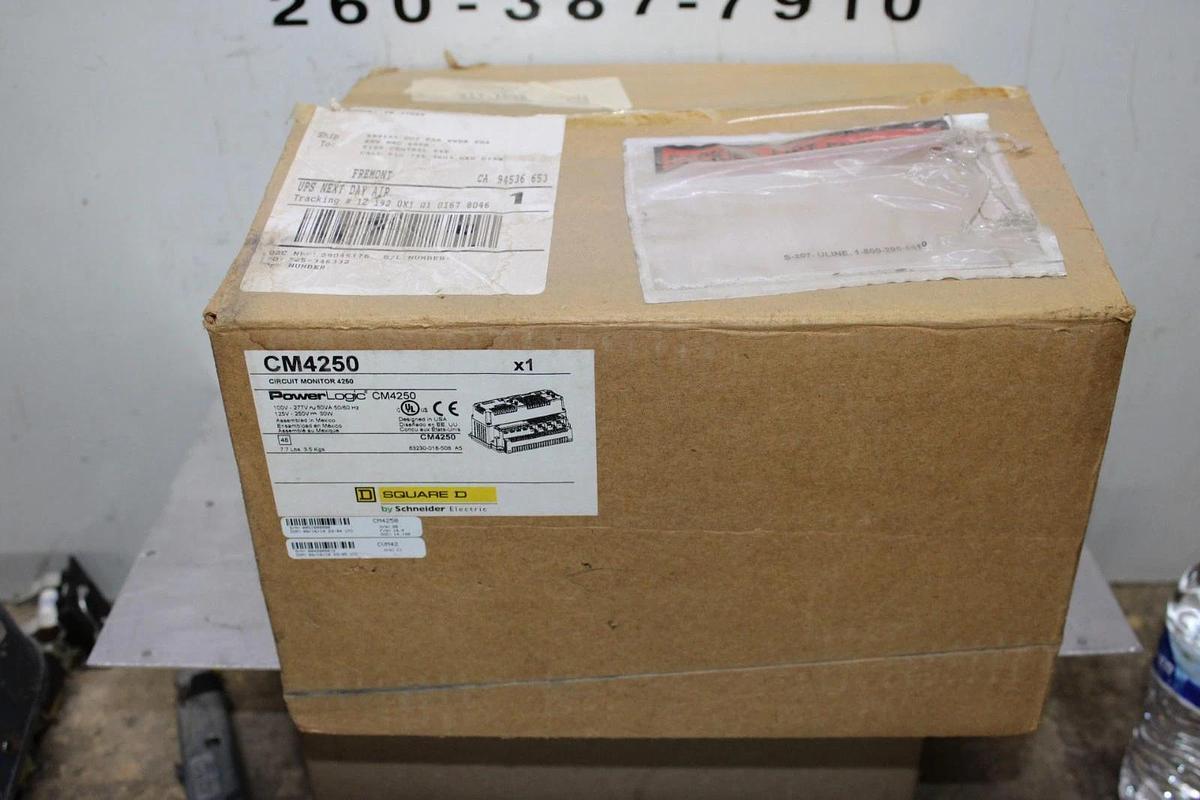 NIB SQUARE D POWERLOGIC CIRCUIT MONITOR CM4250 277 VAC 50 VA W/ CVM42