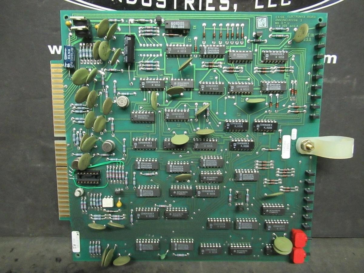 Used EXIDE ANNUNCIATION 2 A13A21 CIRCUIT BOARD 118 302 600 REV A 110071317 REV B