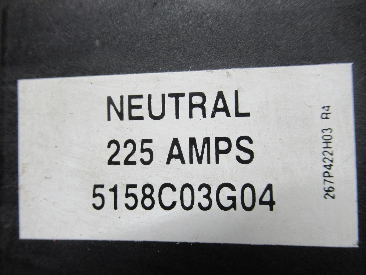 Used WESTINGHOUSE NEUTRAL BAR END PIECE 5158C03G04 225 AMP