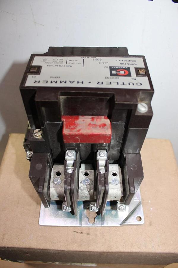 Used CUTLER-HAMMER CONTACTOR 120A 600V C832JN3 SERIES B1 **WARRANTY INCLUDED**