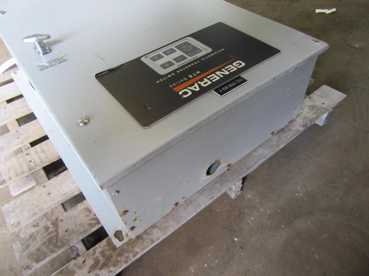 Used 100 AMP GENERAC HTS ATS AUTOMATIC TRANSFER SWITCH HTSN100G1 120/208 VAC