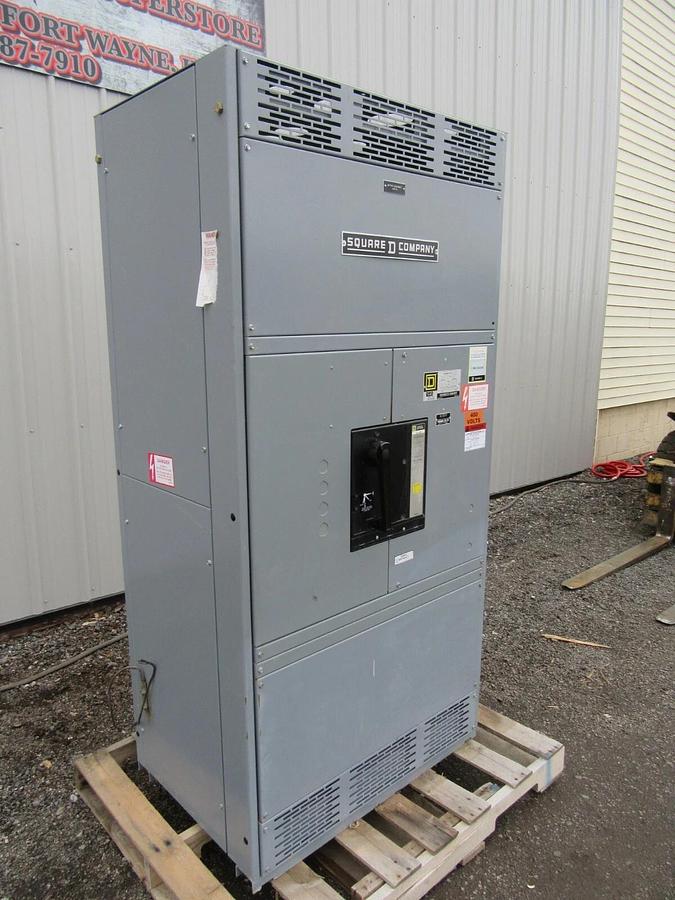Used 1600 A SQUARE D ENCLOSED 500 VDC QED POWER BREAKER SWITCH NEMA 1 PAF361600DC1286