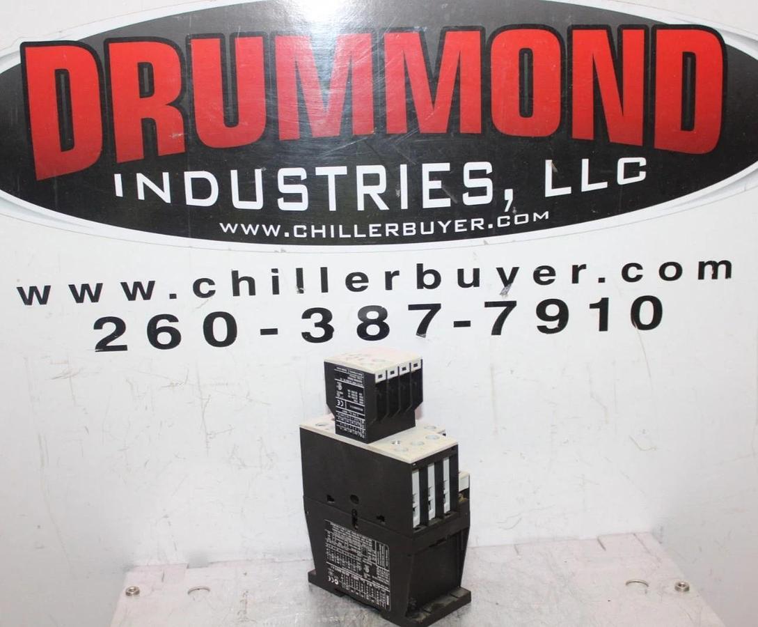 Used EATON CONTACTOR XTCE032C10 40 AMP 3-PHASE 600 VAC 3-POLE 25 HP W/ XTCEXFAC11