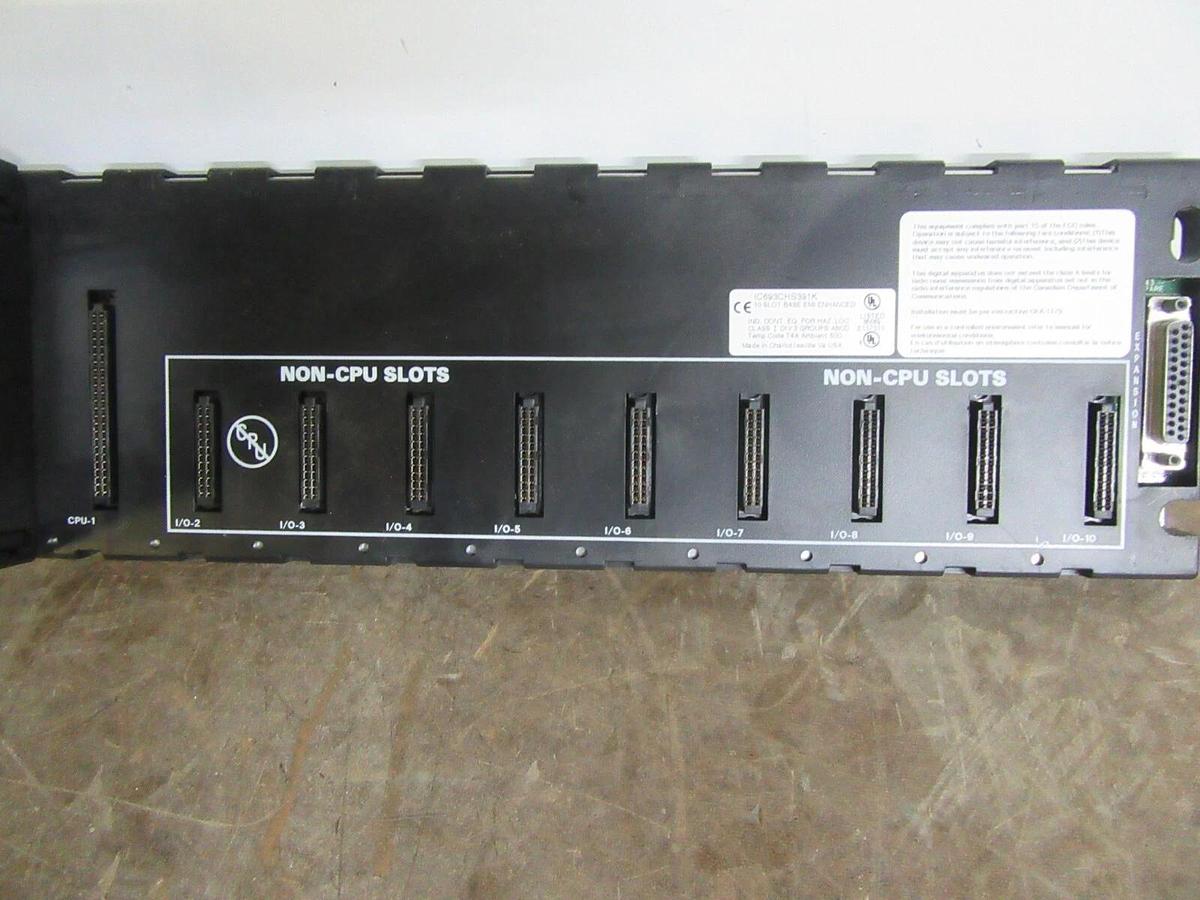 Used GE FANUC POWER SUPPLY MODULE AND 10-SLOT BASE IC693PWR331A IC693CHS391K