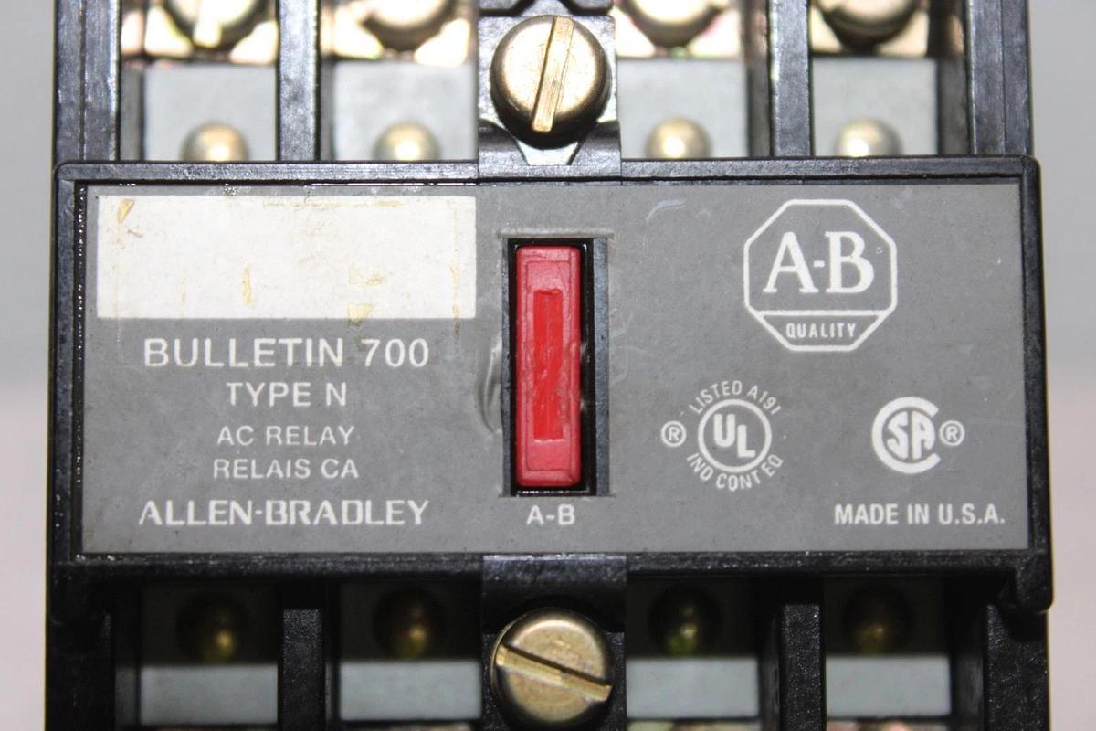 Used ALLEN BRADLEY RELAY 700-N400A1 300 VOLT 5 AMP **WARRANTY INCLUDED**