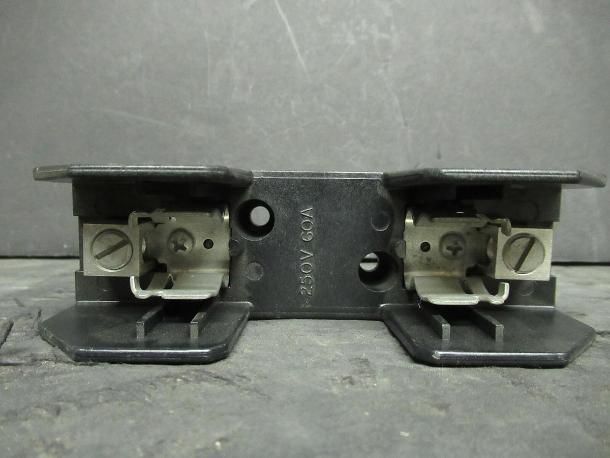 Used (2) LITTELFUSE FUSE LUG SET LR25060-1C 250 VOLTS 60 AMP **WARRANTY INCLUDED!**