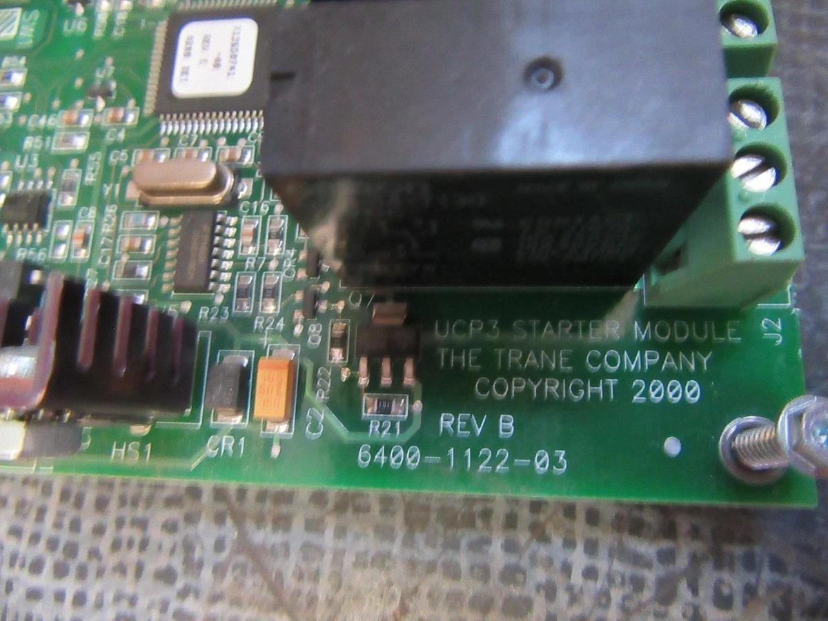 Used TRANE 6400-1122-03 REV B UCP3 STARTER MODULE X13650741-08 REV E **WARRANTY**