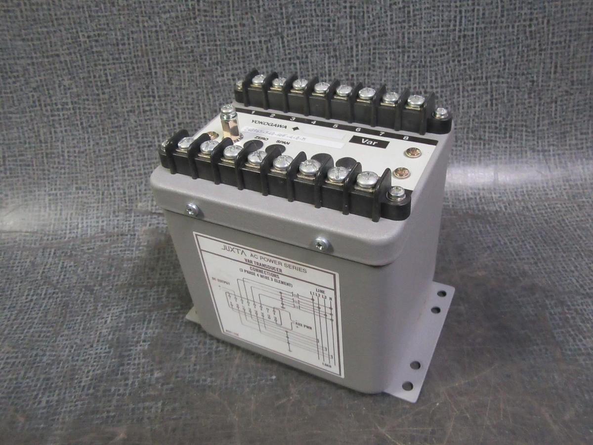 Used YOKOGAWA JUXTA VAR TRANSDUCER 120VAC / 5A 248965-540-AHF-4-0-M 3 ELEMENT