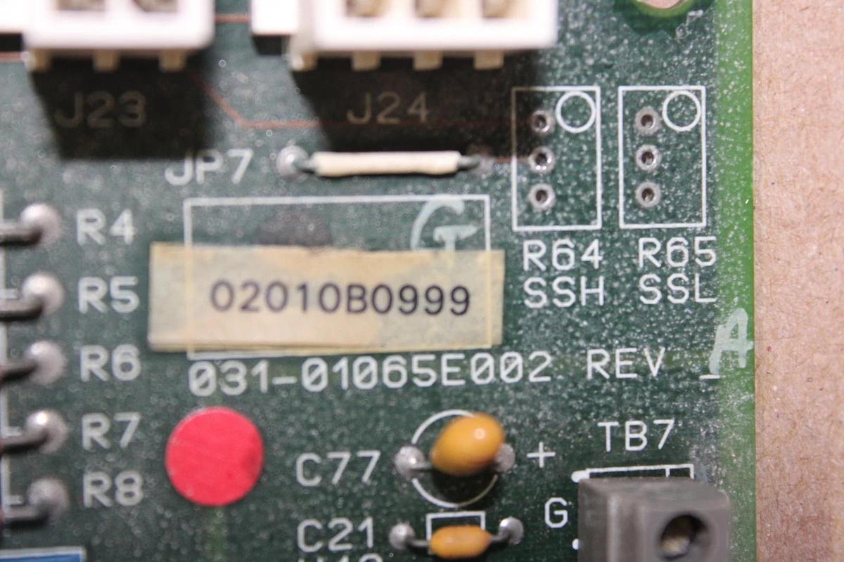 Used YORK CHILLER CONTROL CIRCUIT BOARD 031-01065E002 REV. A **WARRANTY INCLUDED**