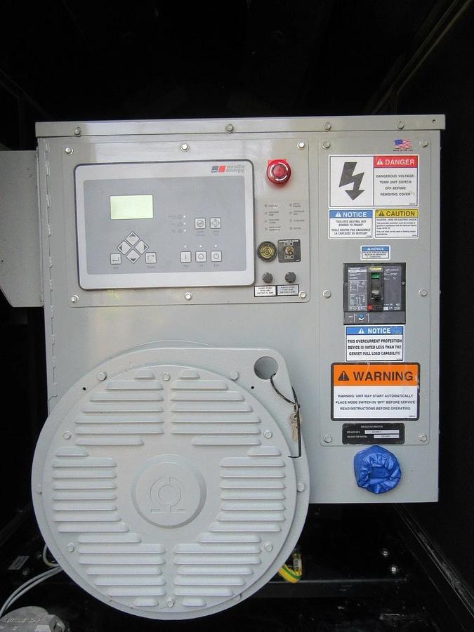 Used 50 KW DIESEL GENERATOR MTU 120/240 V JOHN DEERE SOUND ENCLOSED 338 HRS VIDEO