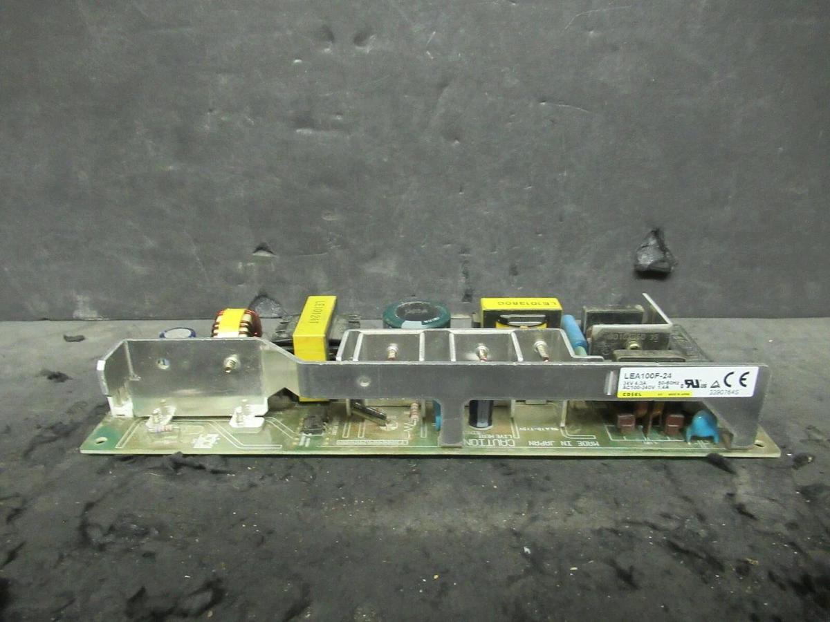 Used COSEL LEA100F-24 SWITCHING POWER SUPPLY 24 V 100-240 VAC 1.4 A CIRCUIT BOARD
