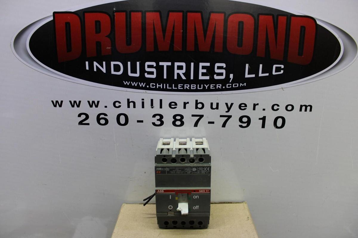 Used ABB CIRCUIT BREAKER SACE S1N 70 AMP 600 VOLT 3-POLE SACE S1
