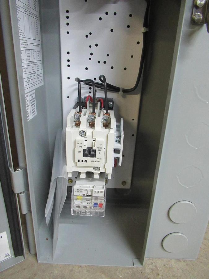 NEW SURPLUS EATON COMBINATION STARTER ECN1611AAB MODS: R63/C W/ AN19DN0 120 COIL