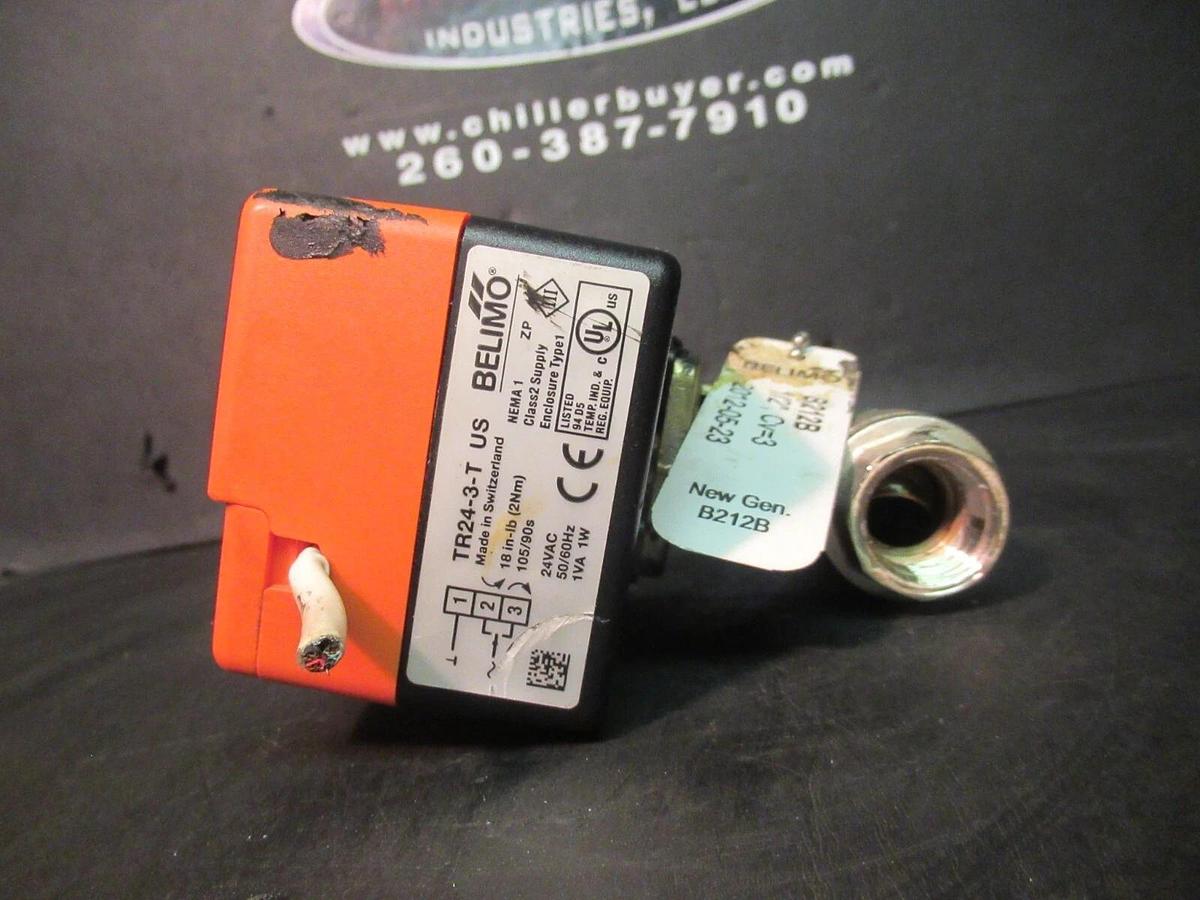 Used BELIMO FLOATING NON-SPRING RETURN ACTUATOR TR24-3-T 24 VAC 1 WATT 600 PSI