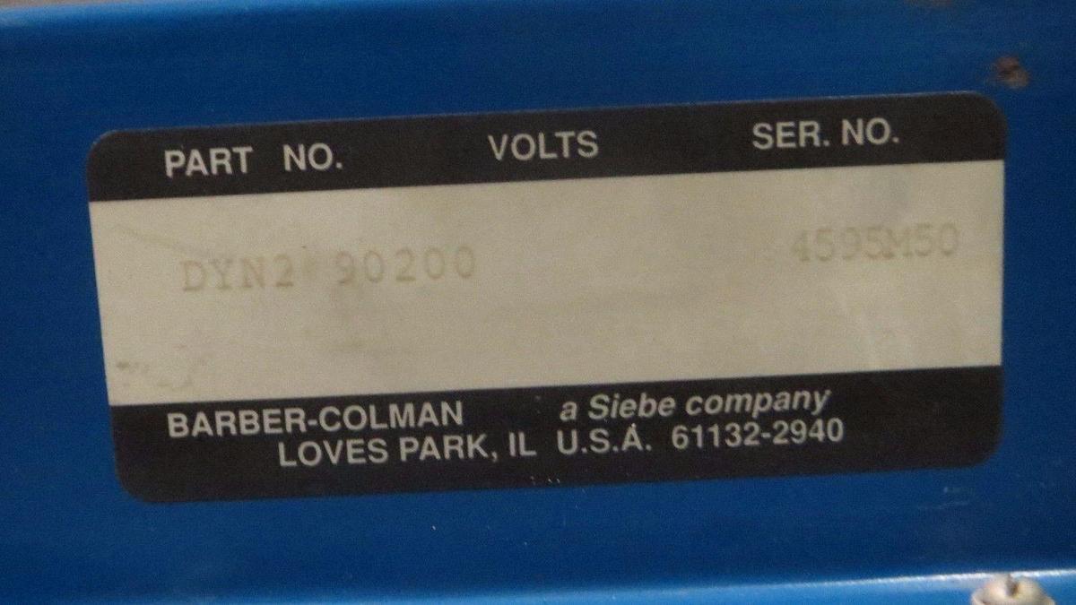 Used BARBER COLMAN SILVERLINE MICROPROCESSOR AUTO-SYNCHRONIZER MODEL: DYN2-90200