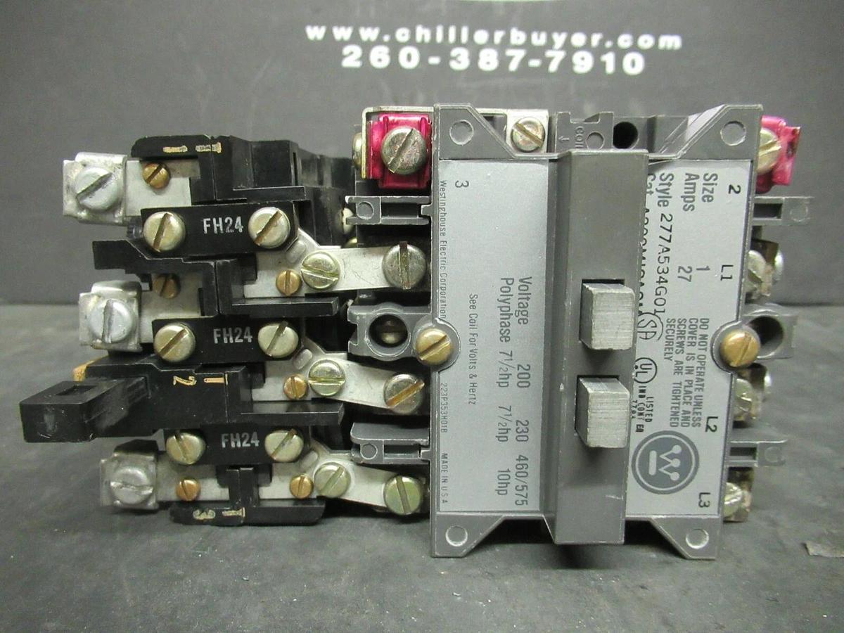 Used WESTINGHOUSE STARTER NEMA SIZE 1 A200MICACM 600 VAC 10 HP 27 AMP **WARRANTY**