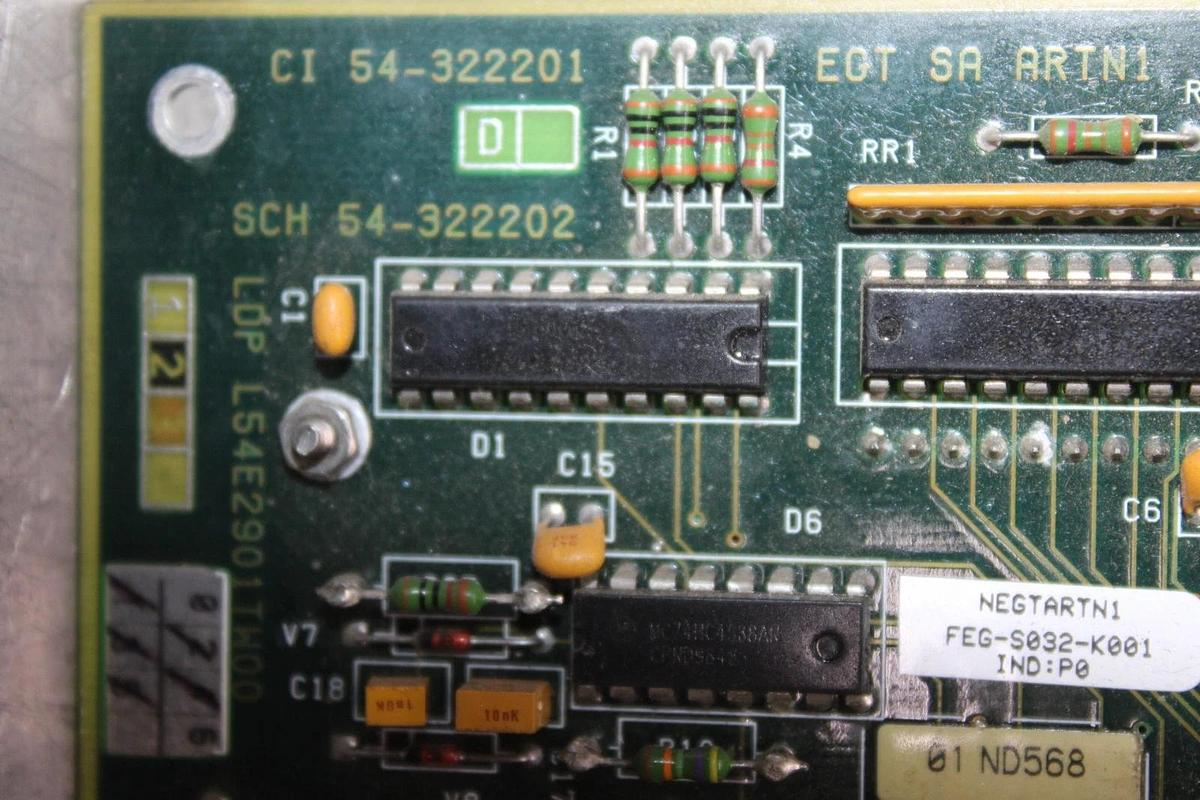 Used ALSTOM DISPLAY CIRCUIT BOARD L54E2901TW00 FEG-S032-K001 54-322201 *WARRANTY*