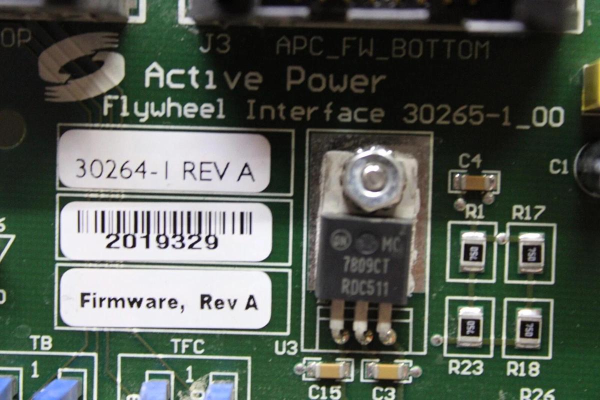 Used ACTIVE POWER FLYEHEEL INTERFACE CIRCUIT BOARD 30265-1 30264-1 REV. A