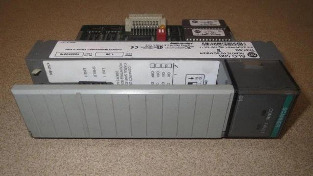 Used ALLEN BRADLEY--SLC 500 -REMOTE I/O SCANNER--1747-SN--SERIES B **WARRANTY**