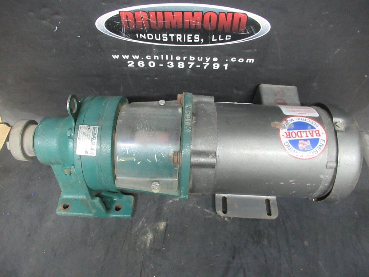 Used BALDOR 3-PHASE 56C MOTOR AND GEARBOX CM3542 W/ SUMITOMO HC-3097 3/4 HP 460 VOLT