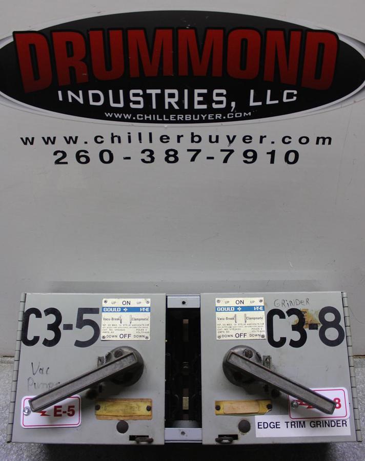 Used ITE TWIN VACU-BREAK FUSIBLE PANELBOARD SWITCH V7E3622 600V 60A