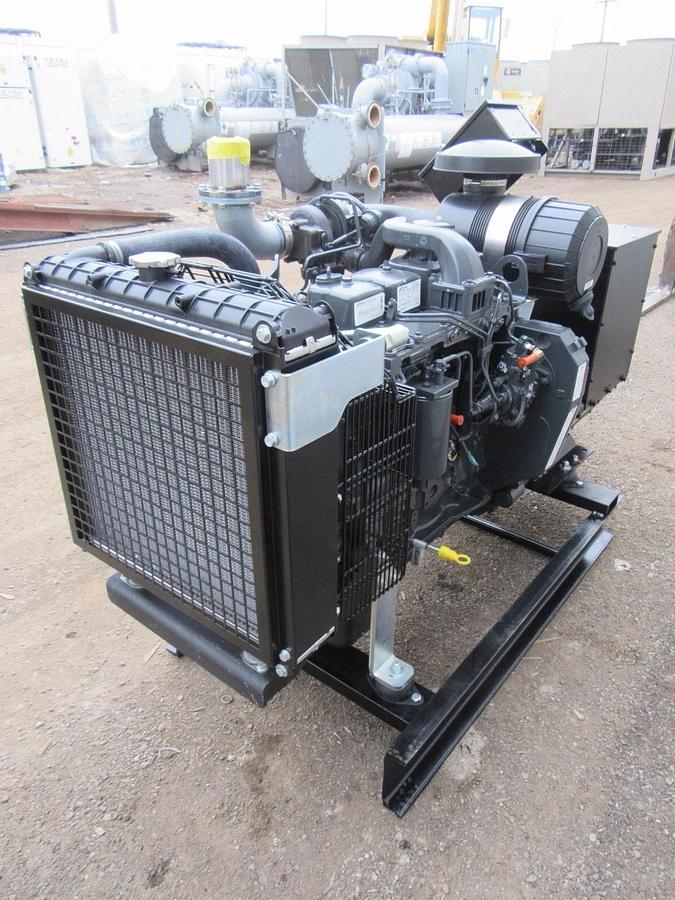 Used NEW 60 KW DIESEL GENERATOR FPT F4GE9455 DIESEL 277/480 VOLT RE-CONNECTABLE