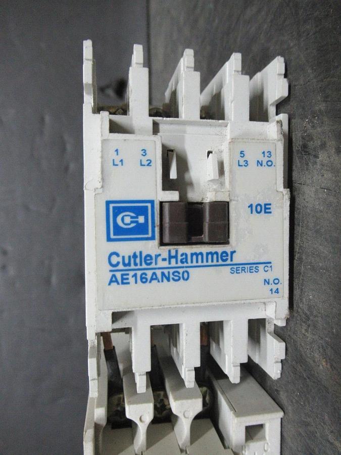 Used CUTLER HAMMER STARTER AE16ANS0 SER. C1 W/ C306DN3 OVERLOAD RELAY SER. B1
