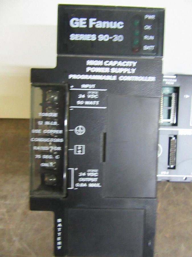 Used GE FANUC POWER SUPPLY MODULE AND 5-SLOT BASE IC693PWR331A IC693CPU311-CE