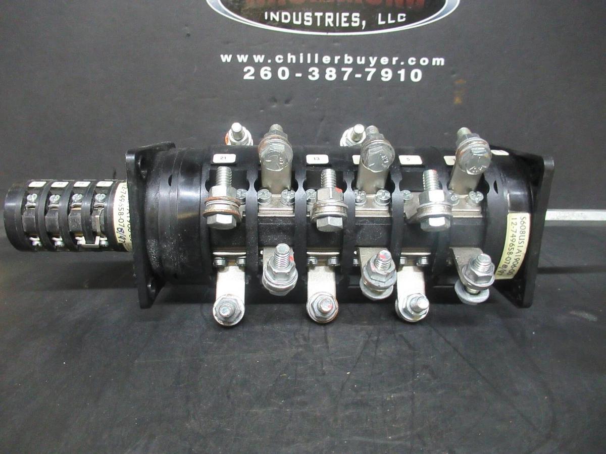 Used SALZER ROTARY SWITCH S608 S213 S608US1A1906-00 3 PHASE 600 VOLT 15 AMP 50 HP
