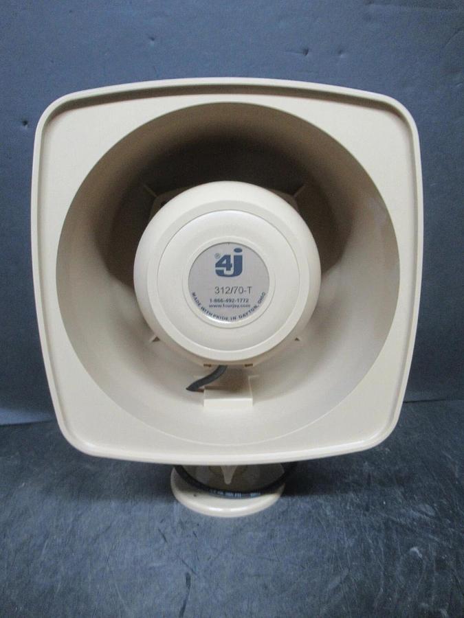 NEW IN BOX FOURJAY REFLEX HORN PAGING SPEAKER 312/70-T 12 WATT 70.7 VOLT LINE