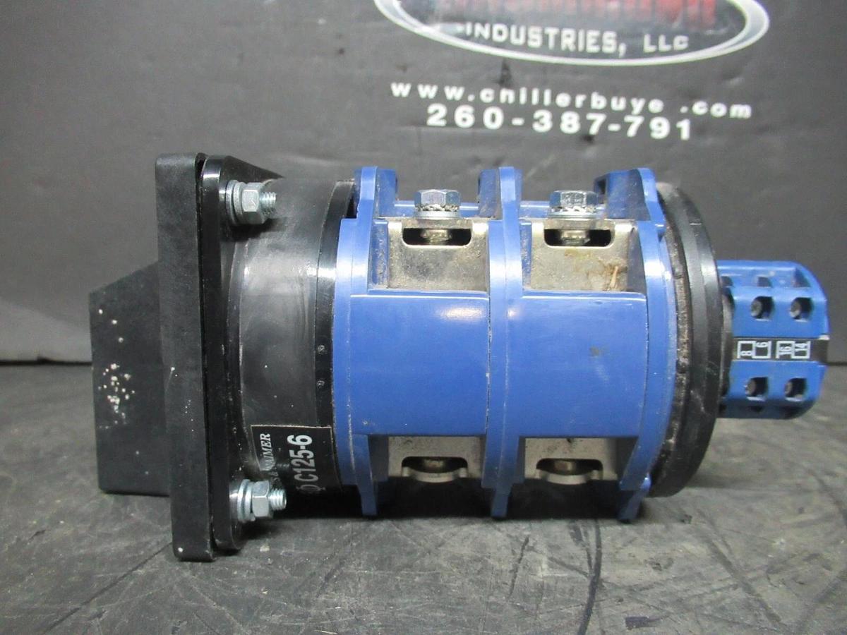 Used KRAUS + NAIMER C125-6 + CAD-11 GENERAL PURPOSE ROTARY CAM SWITCH 600 VAC 150 AMP