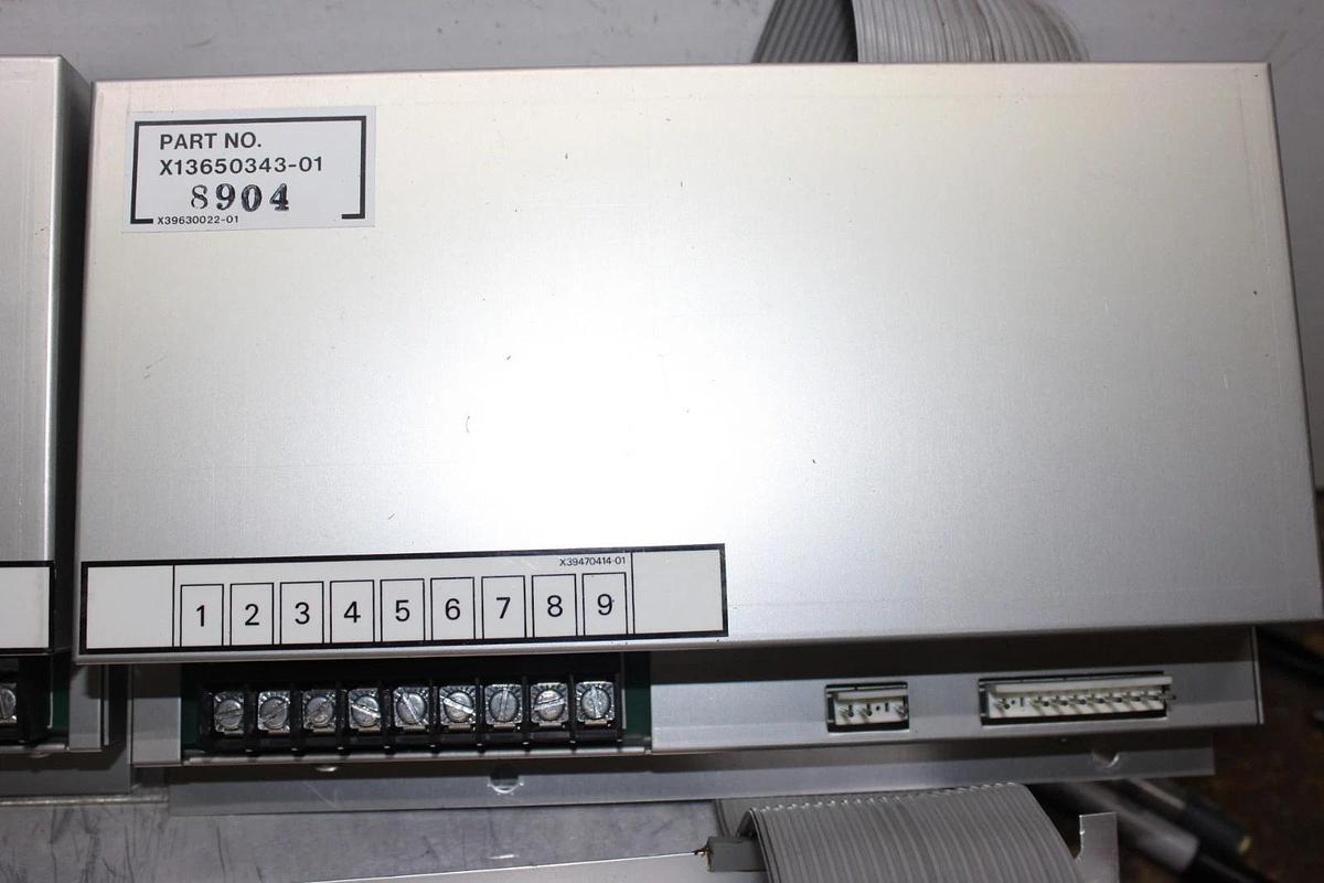 Used TRANE CHILLER CONTROL MODULE X13650345-06 W/ X13650344-02 & X13650343-01