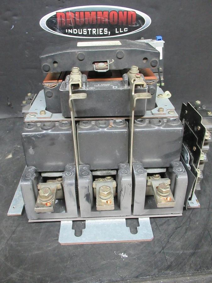 Used GE NEMA 5 STARTER CR306GXQ004BJH 600 VAC 270 AMP 200 HP 3-PHASE W/ CR324GXQS