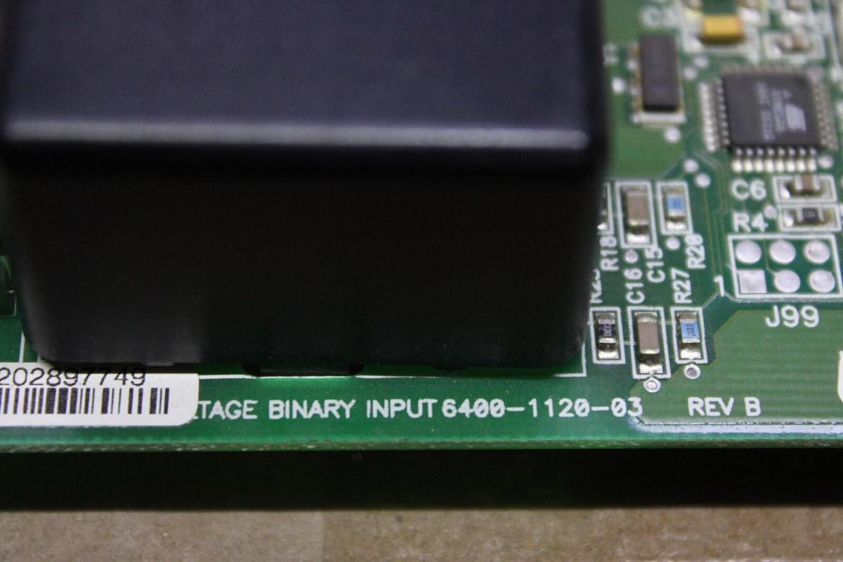 Used TRANE HIGH VOLTAGE BINARY INPUT 6400-1120-03 REV. B X13650729-04 REV. D