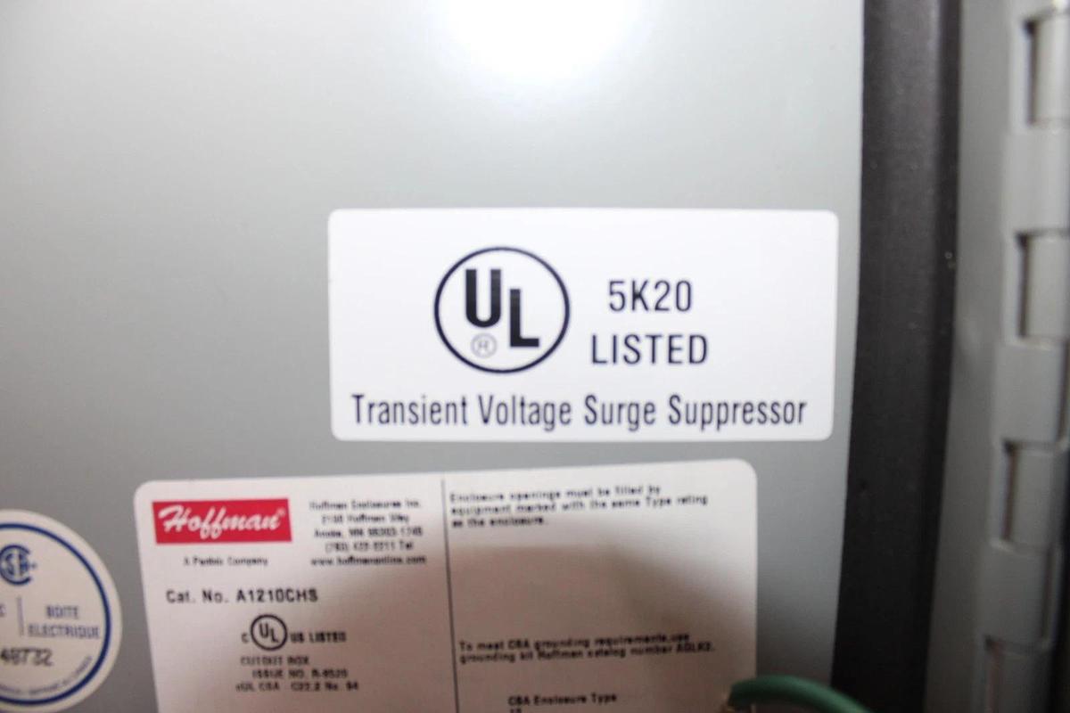 Used LIGHTNING PROTECTION CORP TRANSIENT VOLTAGE SURGE SUPPRESSOR LPC2080-1U-G 480V