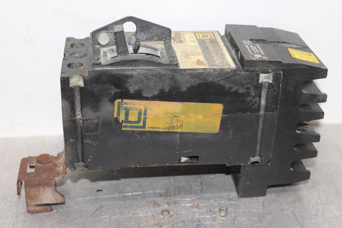 Used SQUARE D I-LINE CIRCUIT BREAKER FH26020BC SERIES 2 20 AMP 600 VAC 2-POLE